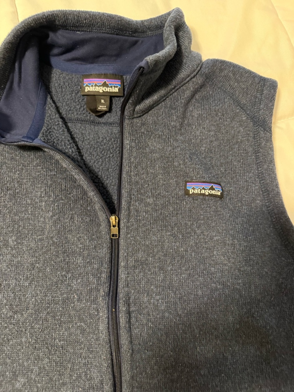Patagonia Men’s/Women’s Blue Full-Zip Fleece Vest M/XL